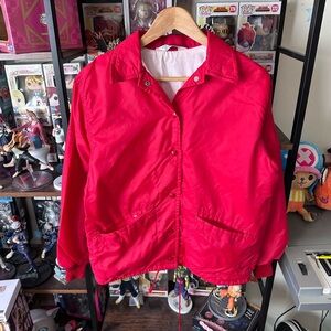Vintage West Wind Red Coach Jacket Drawstring Hem Women’s M